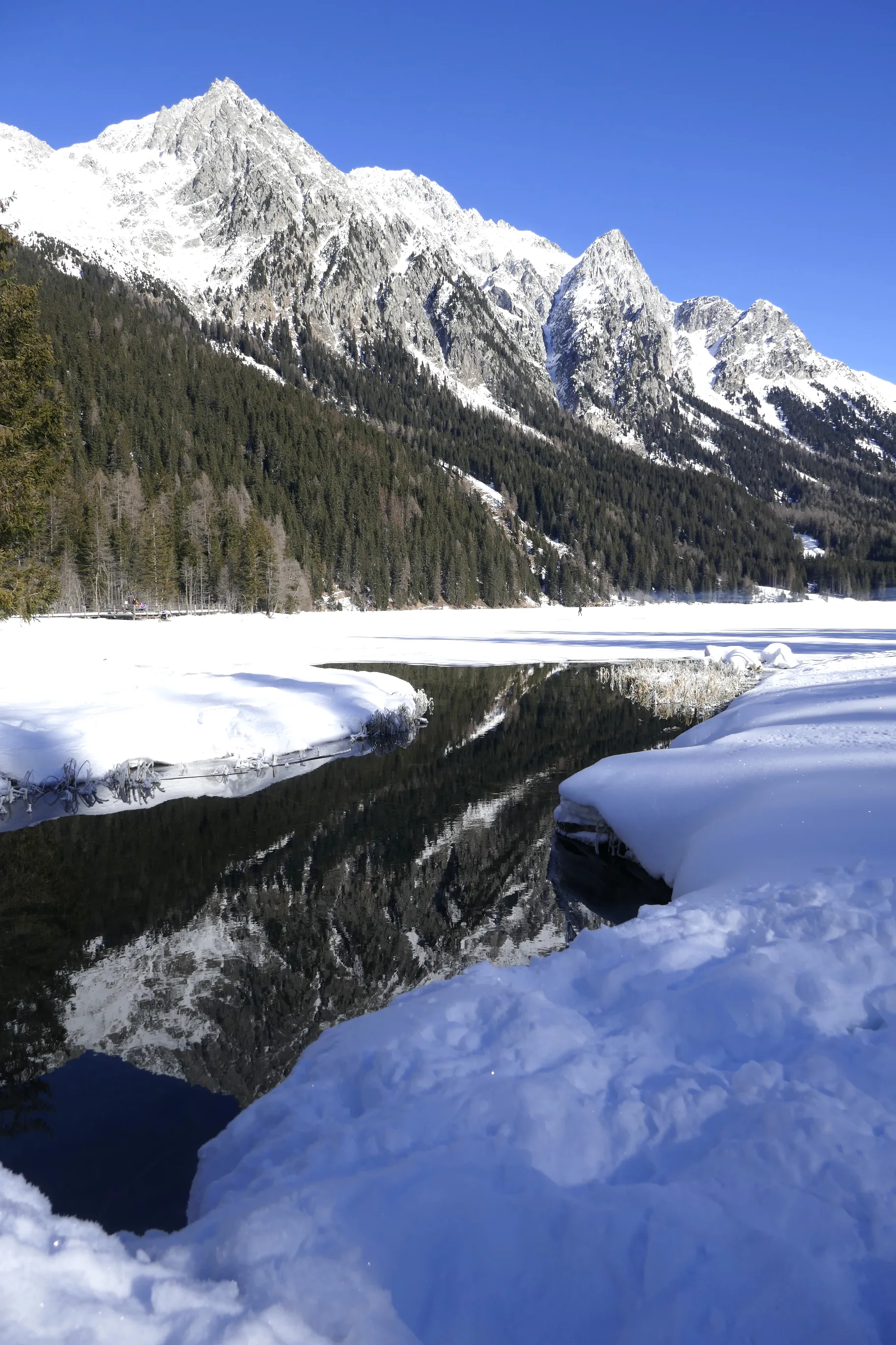 Bergsee in den Dolomiten